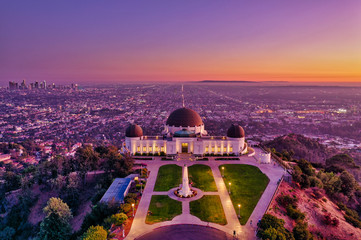 Griffith Observatory at last light 