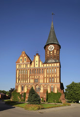 Fototapeta na wymiar Konigsberg Cathedral in Kaliningrad. Russia