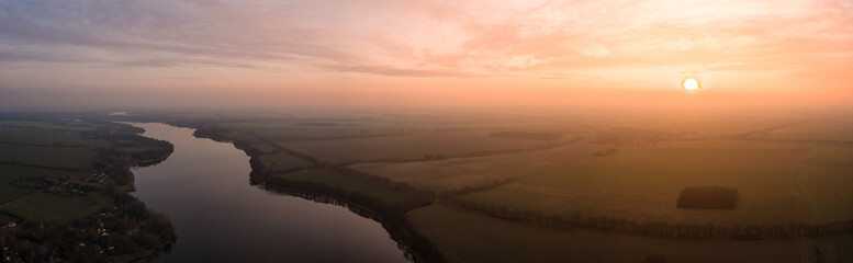 Sonnennuntergang über dem Ruppiner See