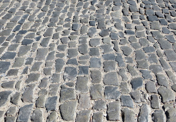 cobblestone street