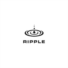 Water Ripple Logo design Template