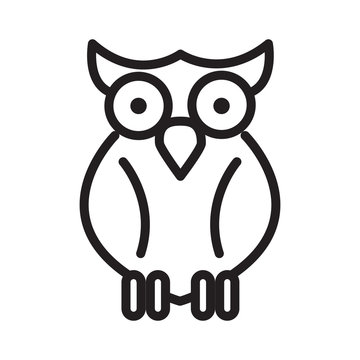 Owl Icon Vector Simple Design