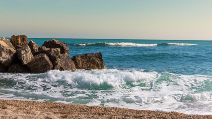il mare agitato d'autunno