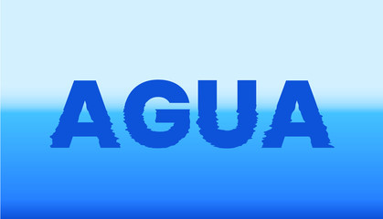 Efecto de texto con agua