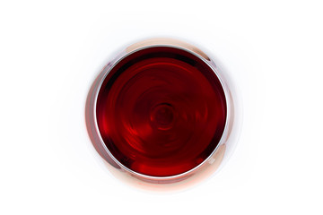 Estores personalizados para cocina con tu foto glass of red wine on white background