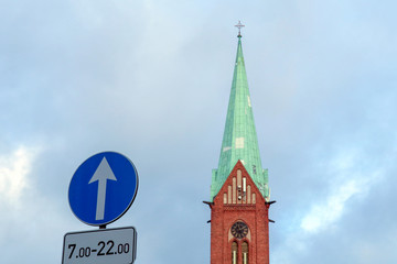 St. Gertrude New Church, a parish church of the Evangelical Lutheran Church of Latvia in Riga, the capital of Latvia