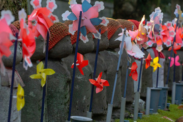 Guardian Deities of Children at Zojoji Temple , Tokyo Japan
