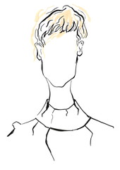 Face Silhouette Fashion Illustration
