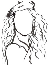 Face Silhouette Fashion Illustration