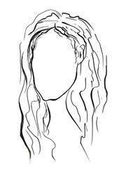 Face Silhouette Fashion Illustration