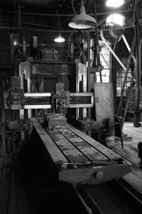 interior of an old factory building