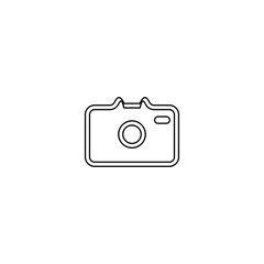 Photo camera  icon. Gallery attachment symbol. Logo design element