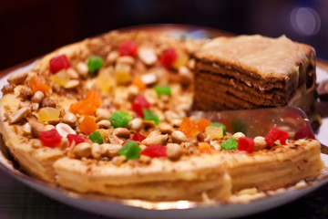 Delicious homemade christmas cake