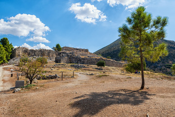 Fototapeta na wymiar Mykene, die früher bedeutendste Stadt in Griechenland
