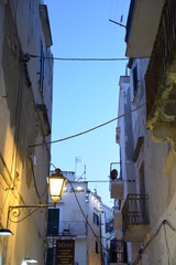 Vieste Streets by Night at Summer