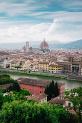 Obraz premium View of the panorama of Florence