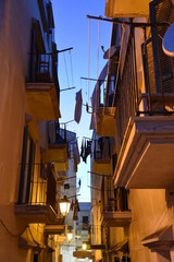 Night Vieste Streets and Architecture 