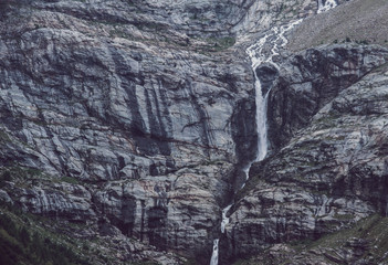 waterfall in mountains