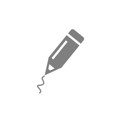 pencil icon on white background