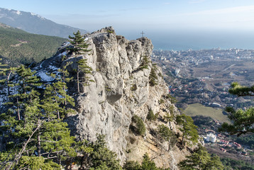 View from the cliff of Stavri Kaya
