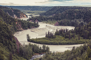 Endless Alaskan forest and wilderness landscape