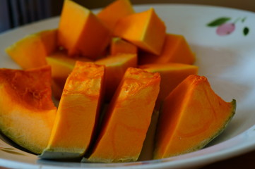 melon on table