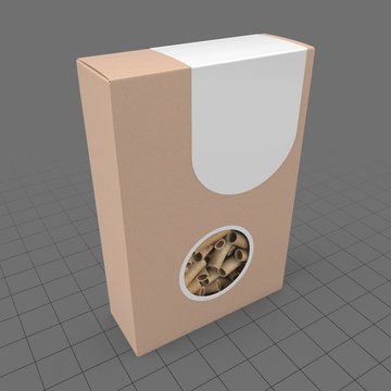 Box of rigatoni pasta