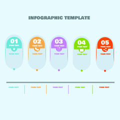 infographic timeline template. flat design illustration