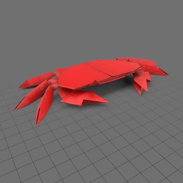 Origami crab