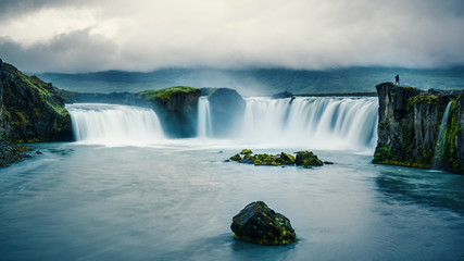 Iceland goddafoss waterfall