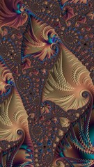 Artfully 3D rendering fractal background