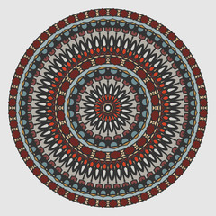 Creative color abstract geometric pattern,  Decorative plate and mandala for interior design. Home decor. porcelain design.