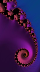 Artfully 3D rendering fractal background