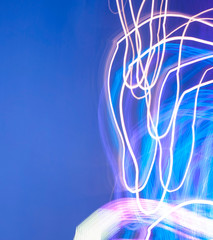 Beautiful light effects illustration, night light.