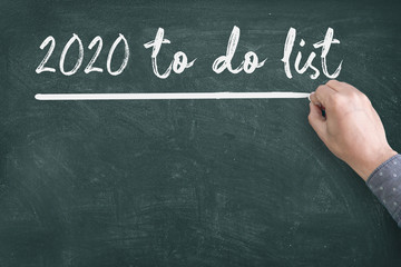 2020 New Year to do List on Blackboard