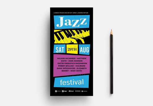 Jazz Music Night Flyer Layout