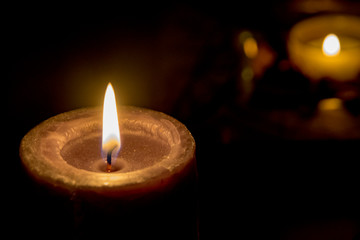 warm atmosphere with candles