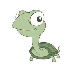 funny turtle draw