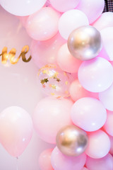 abstract background with balloons