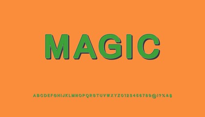 Abstract modern alphabet and  fonts. Typography creative font design  vector illustraion creative font design old style Vector of magic