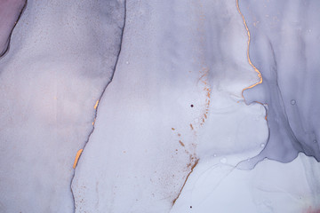 Alcohol ink sea texture. Contemporary art. Abstract art background. Multicolored bright texture. Fragment of artwork. Modern art. Inspired by the sky, as well as steam and smoke. Trendy wallpaper.