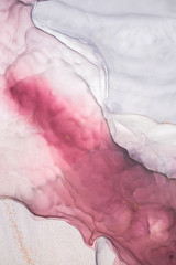 Naklejka premium Alcohol ink sea texture. Contemporary art. Abstract art background. Multicolored bright texture. Fragment of artwork. Modern art. Inspired by the sky, as well as steam and smoke. Trendy wallpaper.