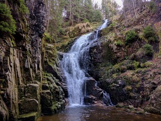 Image of Kamieńczyk Waterfall near Szklarska Poręba (Poland)