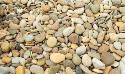 Abstract nature pebbles background. pebbles texture. Stone background. Sea peblles beach. Beautiful nature. 