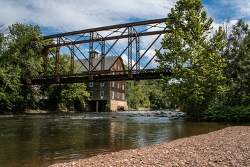 railroad bridge country side