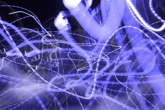 Abstract freezelight picture Classic Blue Pantone color of the year 2020