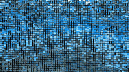 Fototapeta na wymiar Festive classic blue mirror texture and background. Trendy color of the 2020 Year.