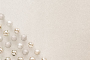 Collage of balls for the Christmas tree for the new year 2020