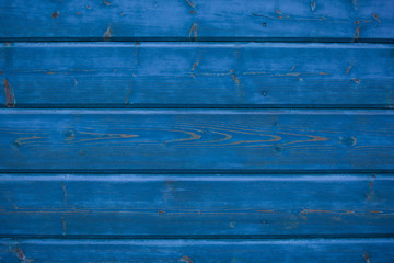 Obraz premium old natural wood wall texture background. 2020 year trend color classic blue