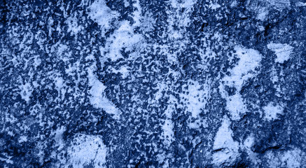 colored in color of year 2020 Classic Blue background. grunge textured wall. Abstract Blue cracked wall background.